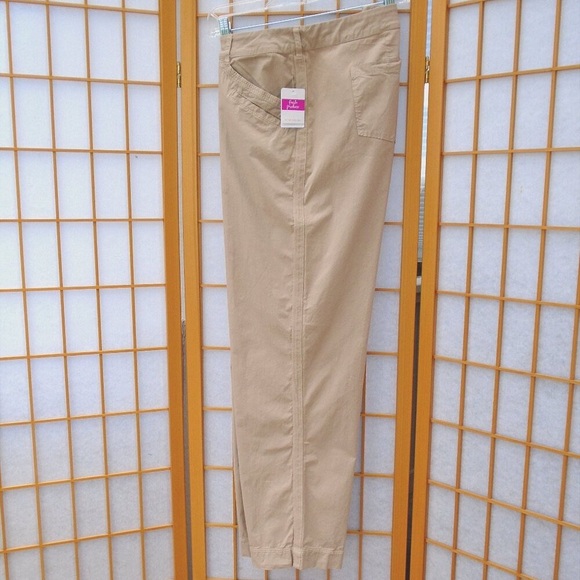 FRESH PRODUCE Safari Ankle Pants Cobblestone cotton/spandx Broadcloth - Picture 1 of 6